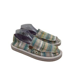 Sanuk Donna Soft Top Artesano Lightweight Slip On Shoes 1128474 Womens size 11